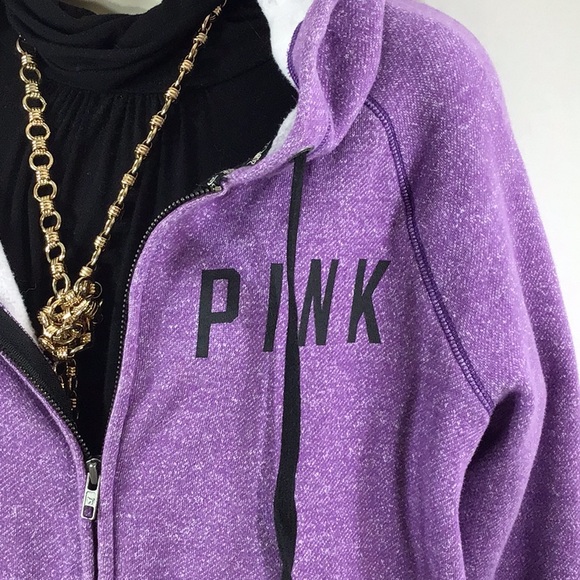 VS Pink purple zip front cardigan jacket M - Picture 3 of 11
